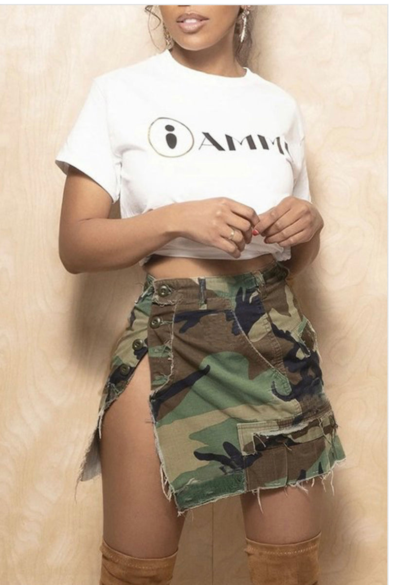 Thigh Out Camouflage Skirt – the bombshell boutique